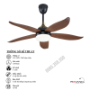 Quạt Trần Đèn 5 Cánh Gỗ RQT-117