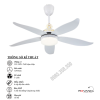 Quạt Trần Đèn 5 Cánh Gỗ RQT-117