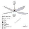 Quạt Trần Đèn 5 Cánh Gỗ RQT-117