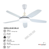 Quạt Trần Đèn 5 Cánh Nhựa RQT-810