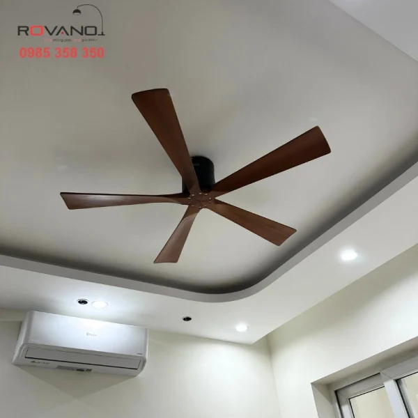 quạt trần đèn cánh gỗ rpt 214