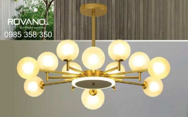 Mẫu đèn chùm 12 bóng đẹp