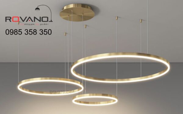 Đèn chùm 3 vòng tròn