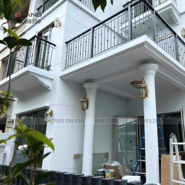 Lắp quạt trần và đèn nhà anh Quang ở Quốc Oai (10)
