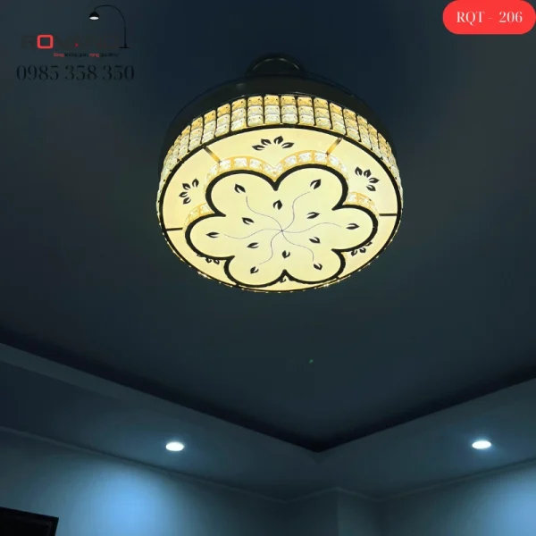 Quạt Trần Đèn Giấu Cánh RQT 206