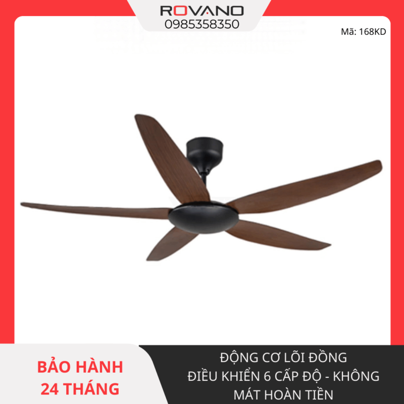 Quạt trần rqt-168kd