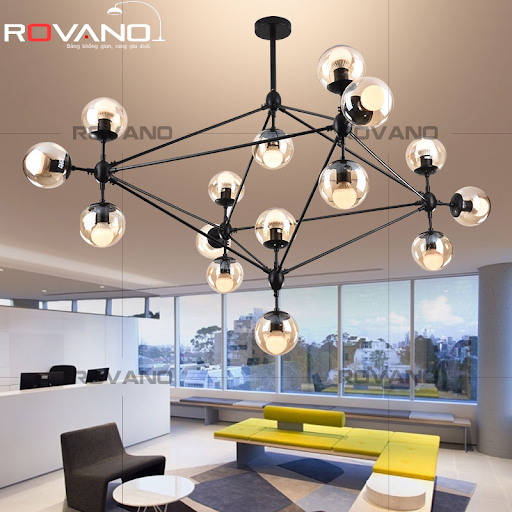 Đèn chùm sắt nghệ thuật tinh tế RMD-15