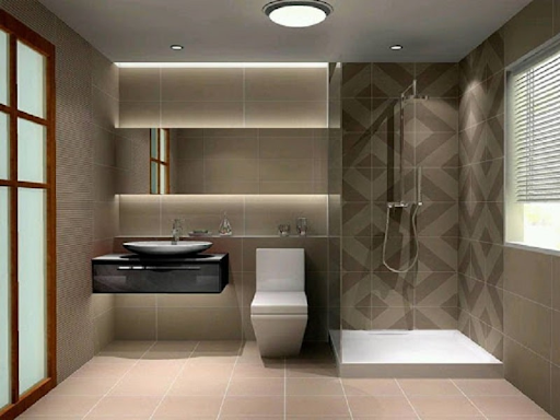 Bố trí đèn trong nhà tắm
